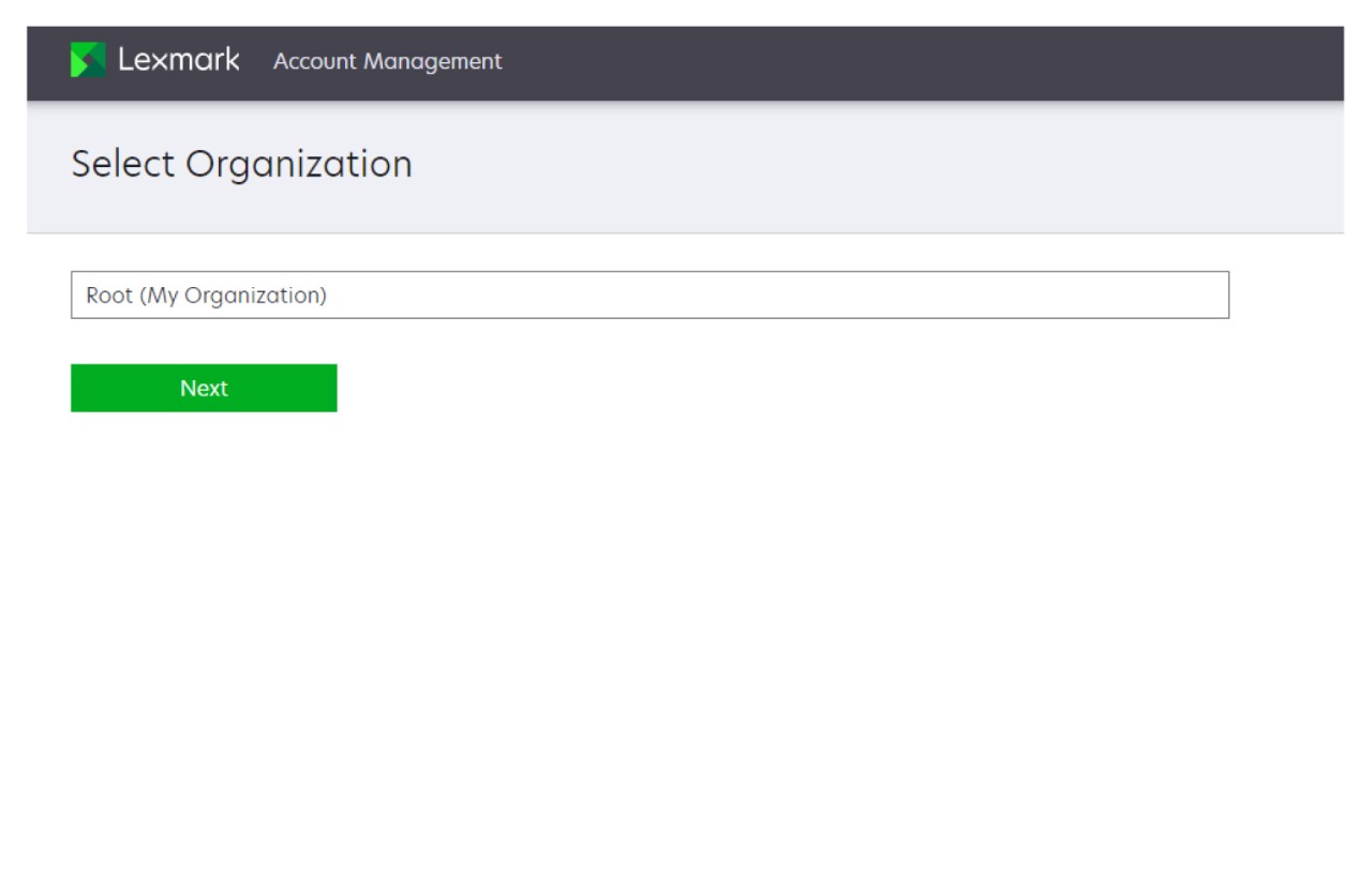 Kuruluşun ekran görüntüsü.