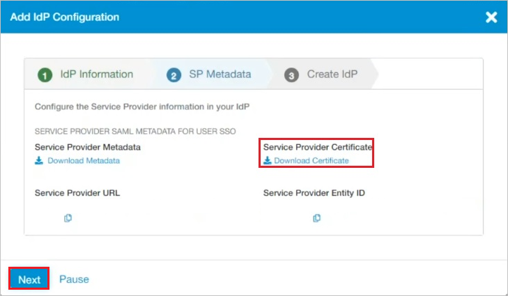 Zscaler Özel Erişim (ZPA) SP sertifikası