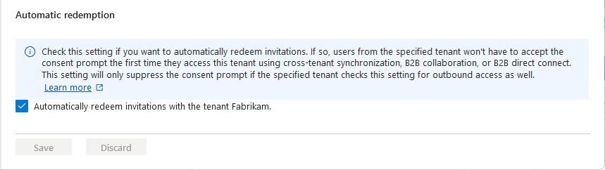 Gelen Otomatik kullanım onay kutusunu gösteren ekran görüntüsü.