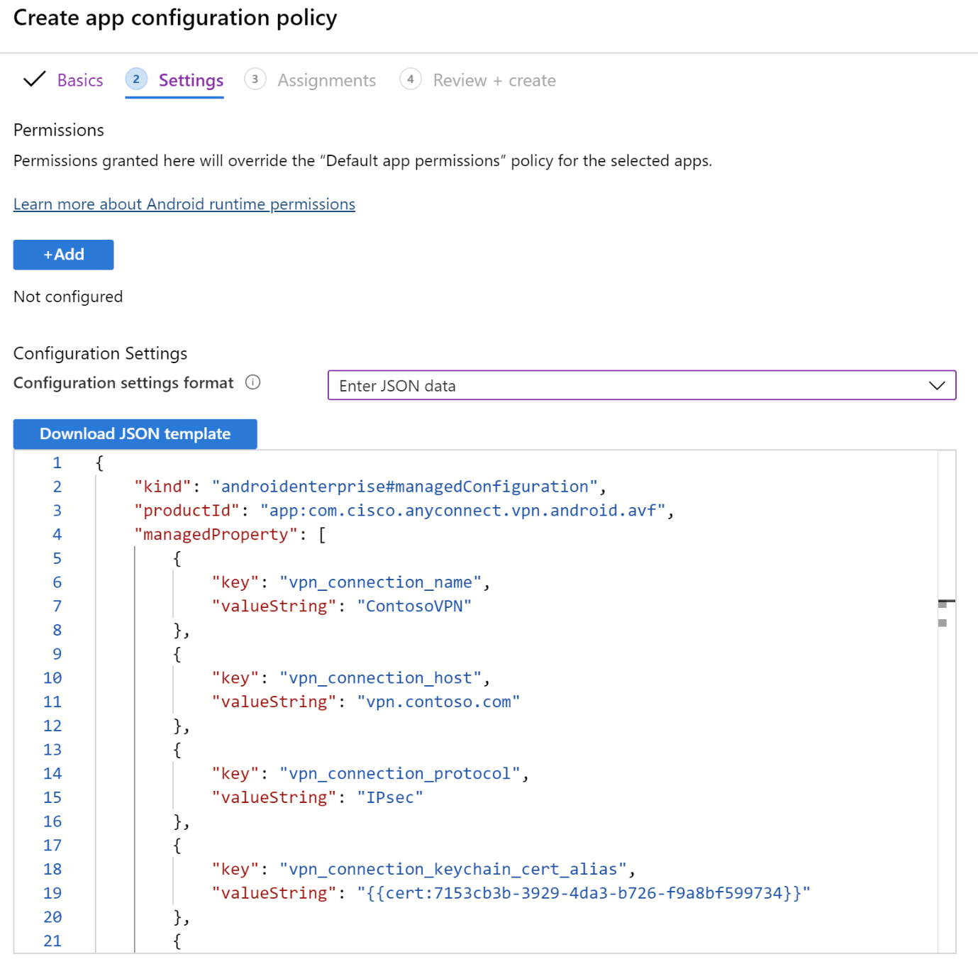 JSON Akışını kullanma örneği - JSON'yi düzenle.