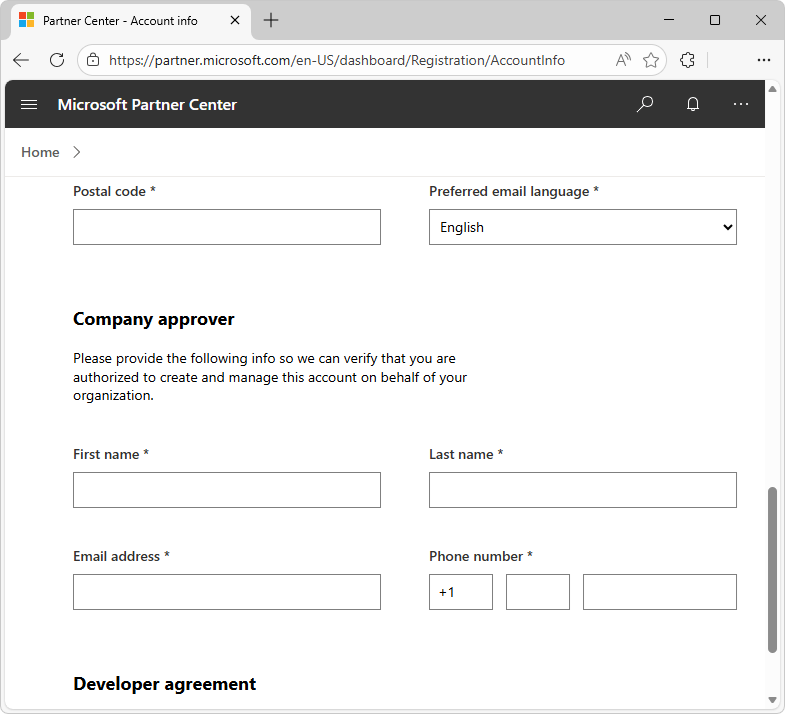Company approver