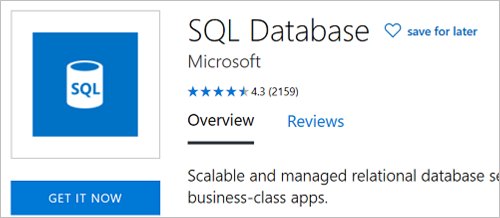 SQL Şimdi Edinin düğmesini gösteren ekran görüntüsü.