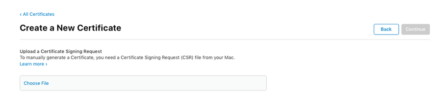 Sertifikayı yükleyin.