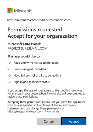 SharePoint tümleştirmesini devre dışı bırakma onay ekranı.
