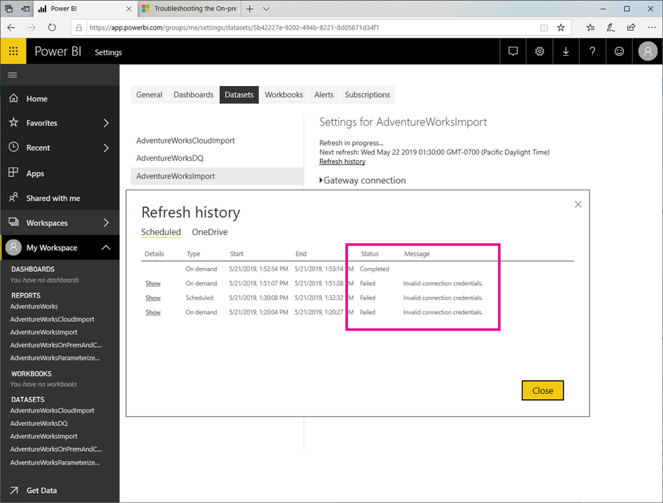 Power BI'da veri yenileme - Power BI | Microsoft Learn