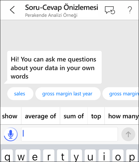 Screenshot of a question, showing the microphone is active.