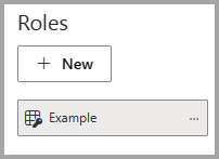 Güvenlik rolünü adlandırma ekran görüntüsü