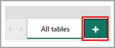 Düzen oluşturmak için kullanılan artı düğmesinin ekran görüntüsü.
