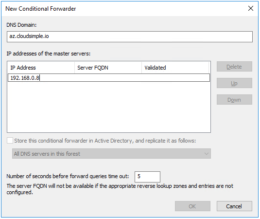 Koşullu İletici 1 Windows DNS