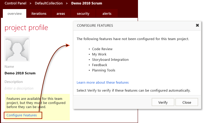 Özellik Enablement Sihirbazını Başlat