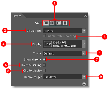 Device panel