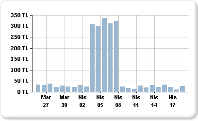 Birden fazla veri aralığı içeren grafik