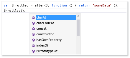 IntelliSense sonuçları geçersiz kılma örneği