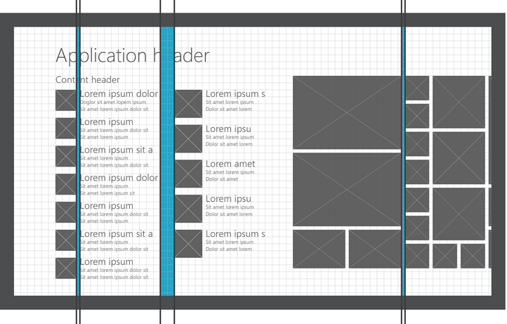 Illustration of horizontal padding values