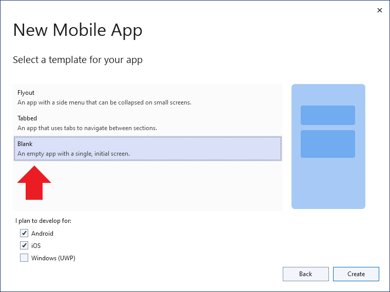 Android ve iOS Boş Uygulaması