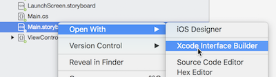 Opening a storyboard in Xcode Interface Builder Opening a storyboard in Xcode Interface Builder