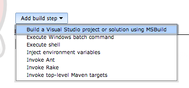 Creating the APK Click on the Add build step button, and select Build a Visual Studio project or solution using MSBuild