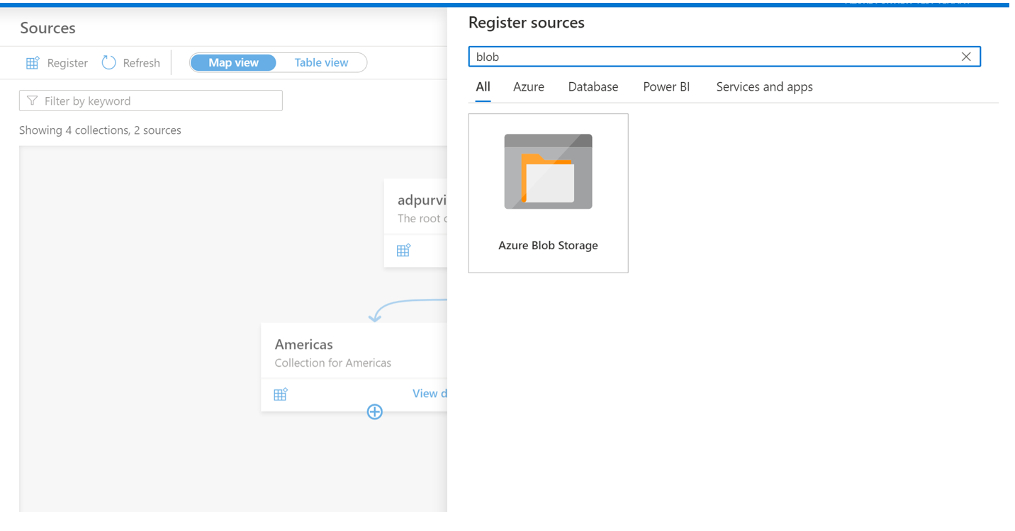 Screenshot that allows selection of the data source