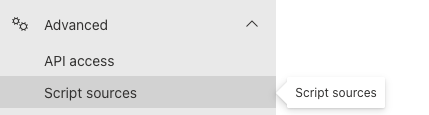 Trusted Script Sources in the SharePoint Online Admin Center navigation