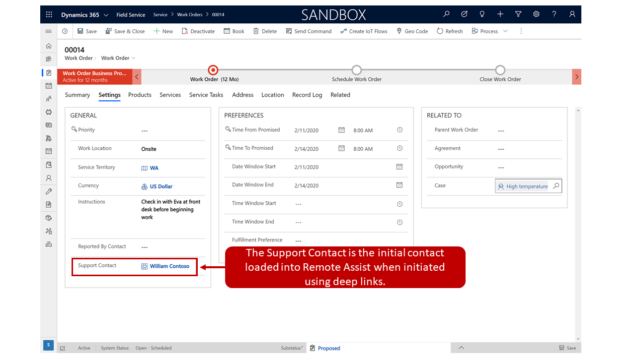 Screenshot of the booking record created by the system.