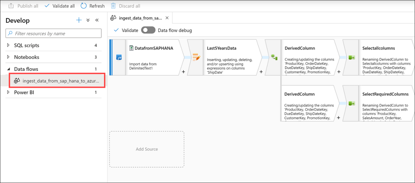 View a data pipeline in Azure Synapse Studio