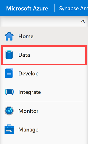 The Data menu item is highlighted.