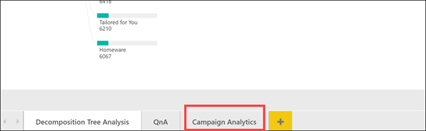 Viewing Power BI tabs