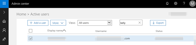 Yönetim merkezinde istenen adresin ekran görüntüsü.