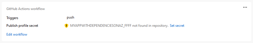 GitHub sırrı eksik