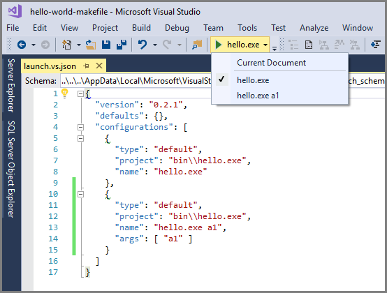 JSON dosyalarıyla derleme hata ayıklama görevlerini özelleştirme - Visual  Studio (Windows) | Microsoft Learn