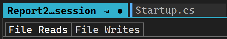 File Reads selected Screenshot showing File Reads selected.
