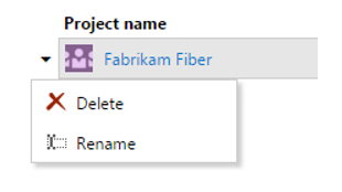 You can delete a team project from the collection administration view