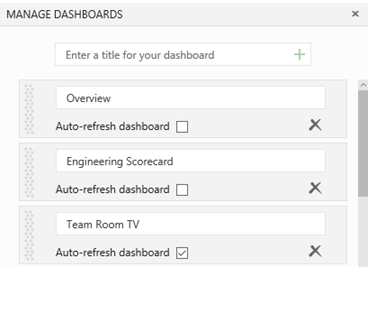 An option to auto refresh a dashboard every 5 minutes