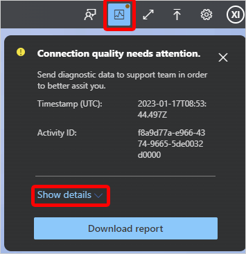 Bağlantı simgesinin ekran görüntüsü.