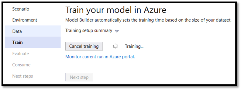 Machine Learning modelinizi eğitin