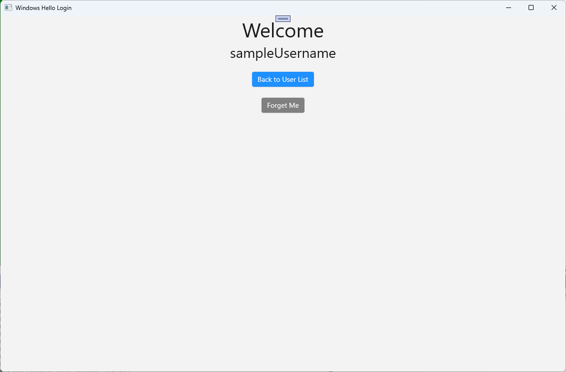 Windows Hello hoş geldiniz ekranının ekran görüntüsü