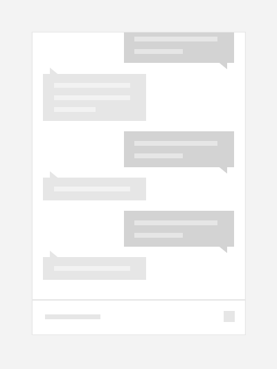 Ters liste içeren sohbet uygulaması