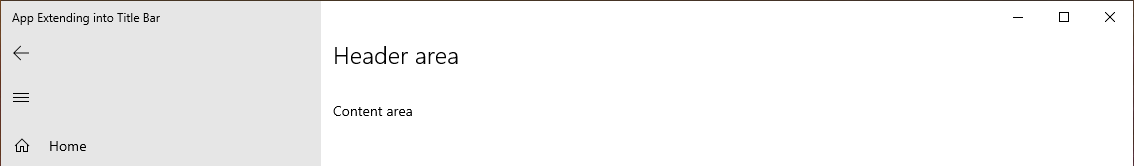 Başlık çubuğuna genişleten bir uygulama