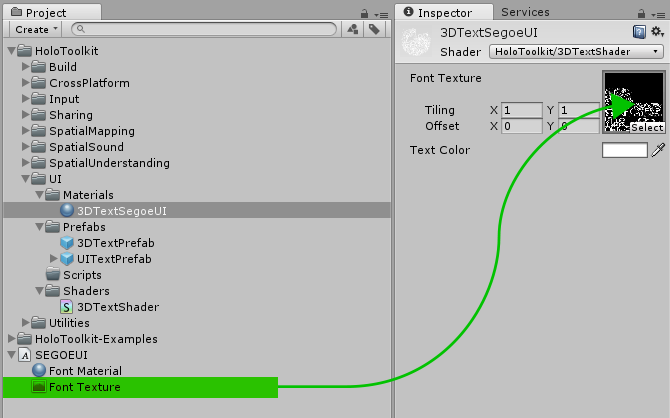 Yazı tipi dokusu atama