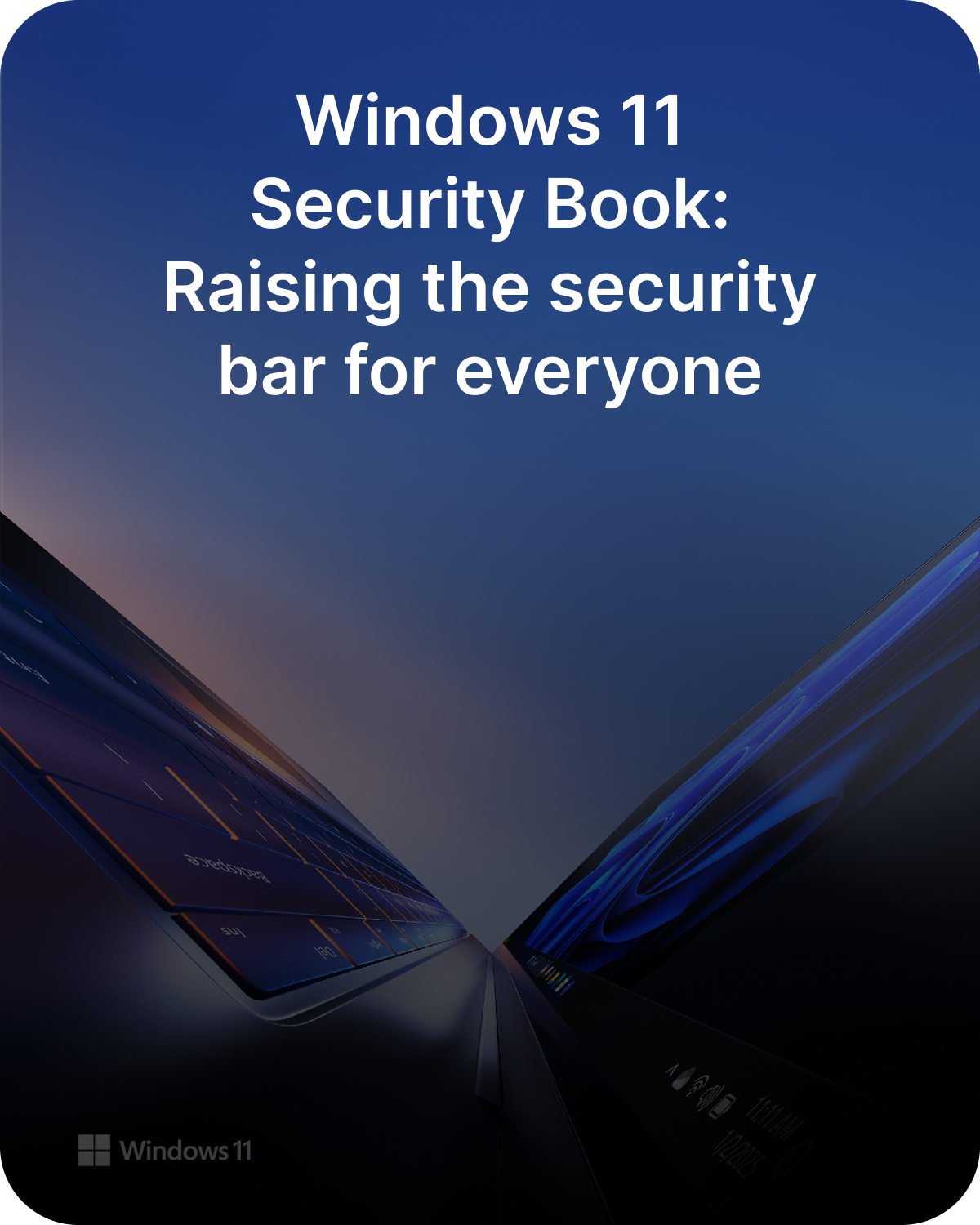 Cover of the Windows 11 security book.