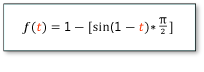 SineEase formula