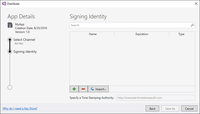 Geçici imzalama kimliği