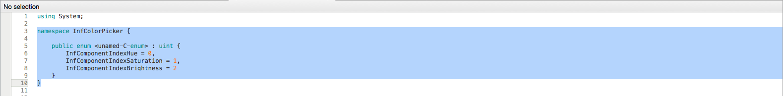 The contents the StructsAndEnums.cs file