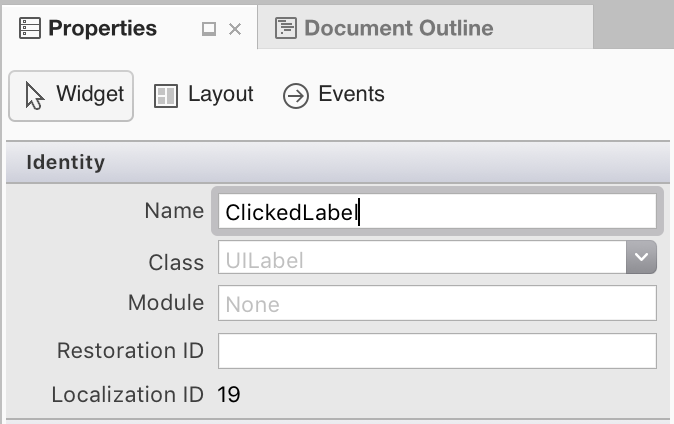 ClickedLabel Ayarla