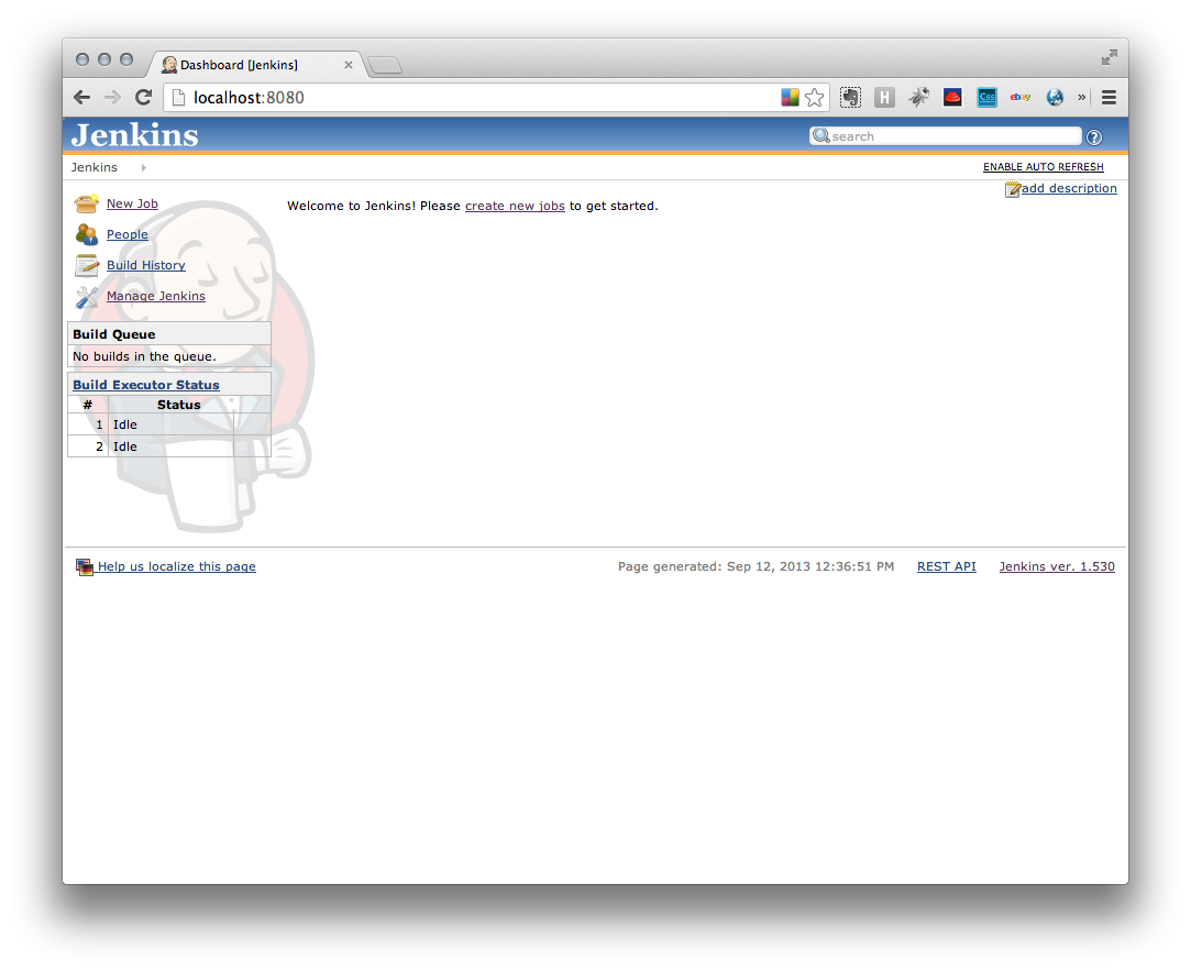 8080, as shown in this screenshot