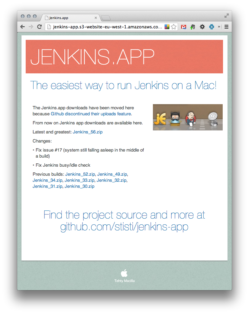 App, download the latest version from the projects download page, pictured in this screenshot