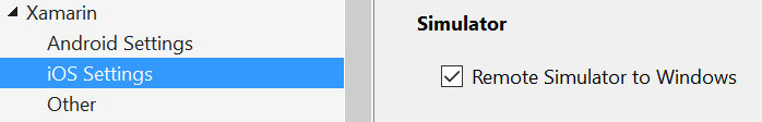 checkbox to use simulator checkbox to use simulator