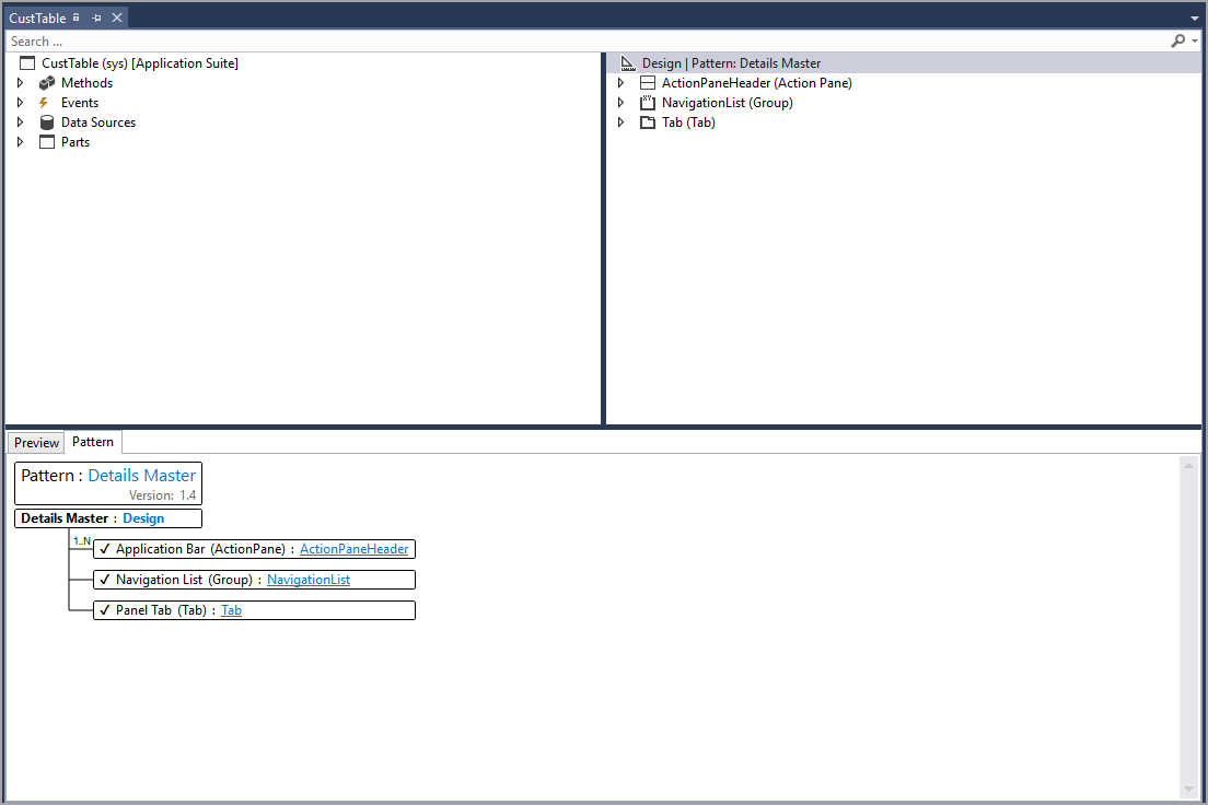 Screenshot of an example of the Form Element designer.