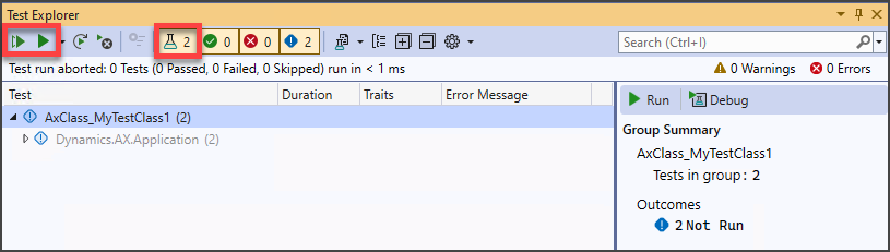 Screenshot showing the test icons.