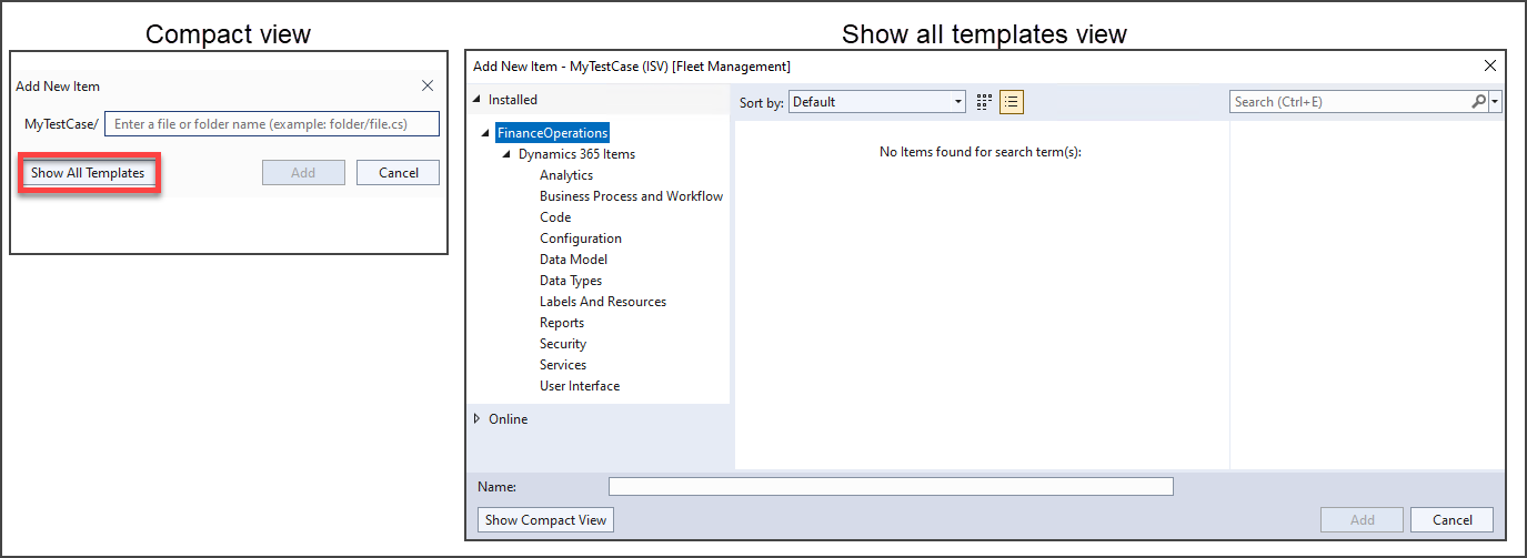 Screenshot of the compact view.